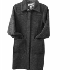 Wool-blend coat Charcoal gray size Small